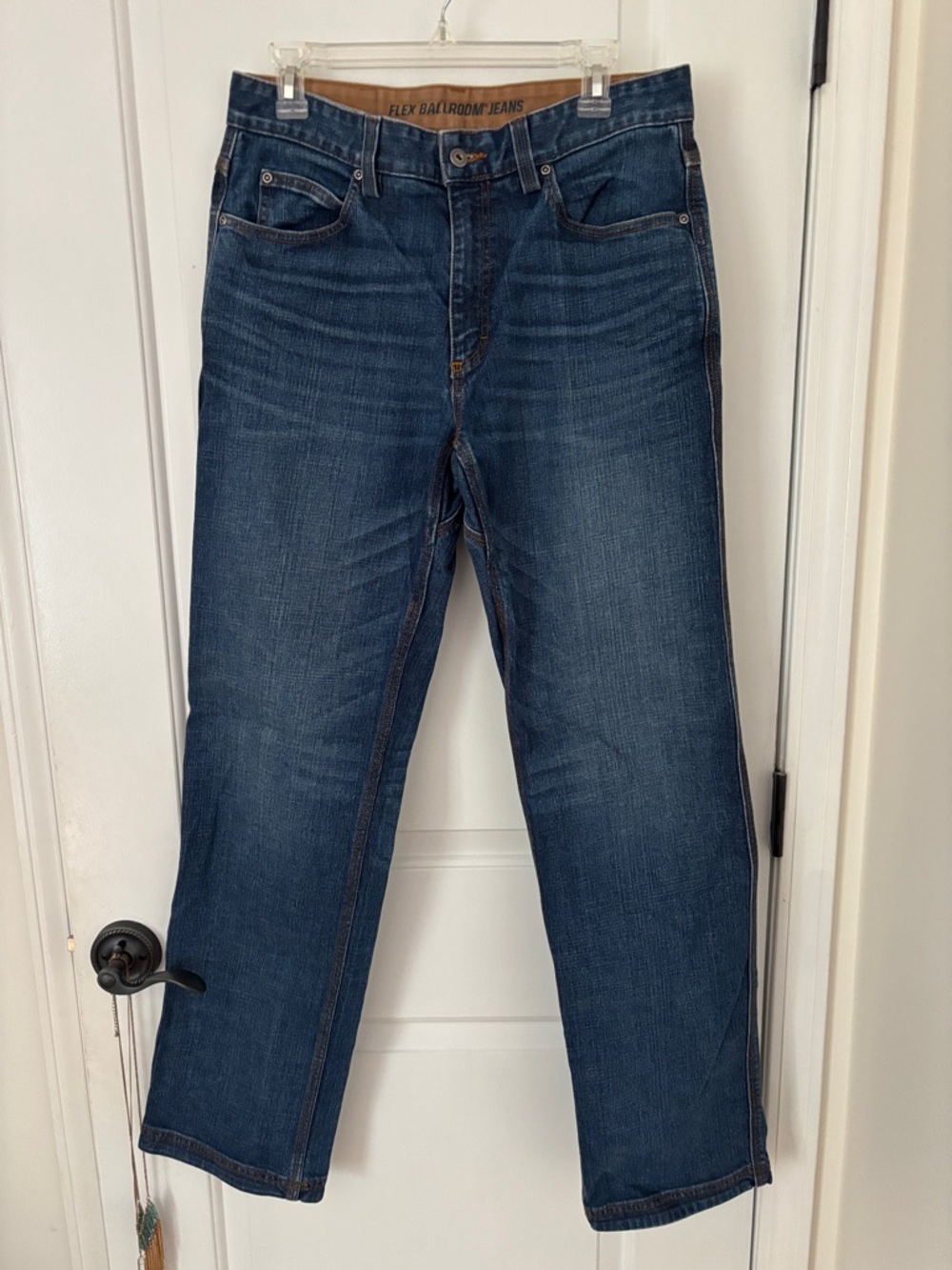 Duluth Men's Dark Blue Slim Straight Jeans